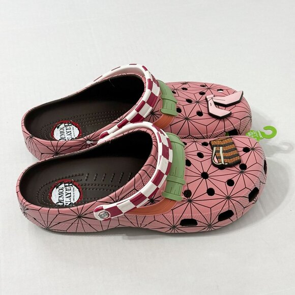 Crocs NWT Sz 13 Demon Slayer Nezuko Men's Red/Black Classic Clog - Picture 4 of 7